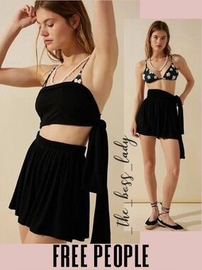 Free People romper convertible shorts cut out XS